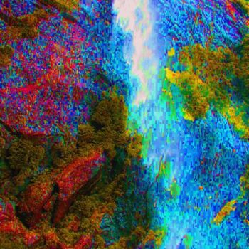 Digital Arts titled "Water Fall #3" by Angelo Di Pietrantonio, Original Artwork