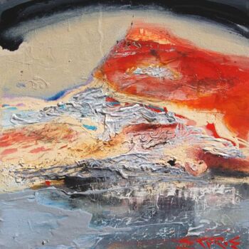 Malerei mit dem Titel "Island" von Ilgvars Zalans, Original-Kunstwerk, Öl Auf Keilrahmen aus Holz montiert