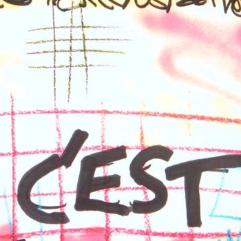 Painting titled "Détail" by Toytoy, Original Artwork