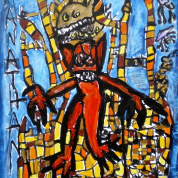 Painting titled "La fête au chateau" by Nathalia Chipilova, Original Artwork, Acrylic