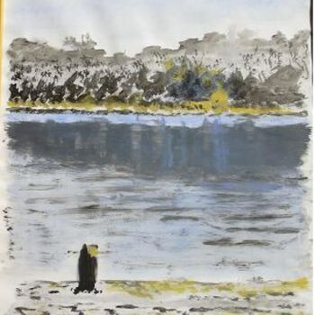 Peinture intitulée "Mjet" par Nathalie Torrents, Œuvre d'art originale