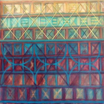 Painting titled "Alignment" by Kerryn Madsen-Pietsch, Original Artwork, Oil