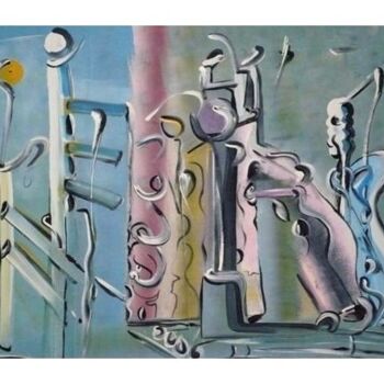 Painting titled "Slaying the Cash Cow" by Leonardus Aarts, Original Artwork