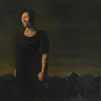 Malerei mit dem Titel "survive 幸存者" von Tao Jia, Original-Kunstwerk