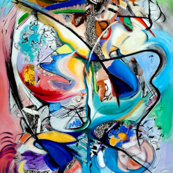 「Intimate Glimpses,…」というタイトルの絵画 Kerryn Madsen-Pietschによって, オリジナルのアートワーク, アクリル ウッドストレッチャーフレームにマウント