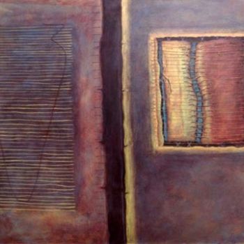 Painting titled "Parallels" by Kerryn Madsen-Pietsch, Original Artwork, Oil
