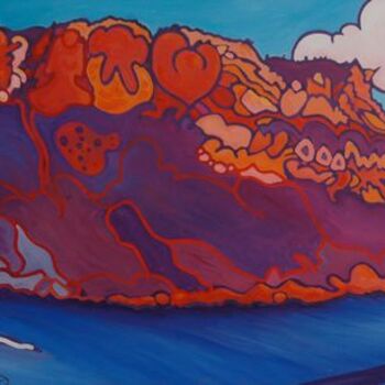 Painting titled "Le cap canaille vue…" by Gwendoline Pieters, Original Artwork, Oil