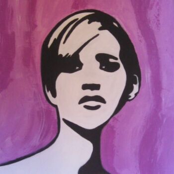 Ζωγραφική με τίτλο "POP ART N°1 ..." από Flora I., Αυθεντικά έργα τέχνης, Ακρυλικό Τοποθετήθηκε στο Ξύλινο φορείο σκελετό