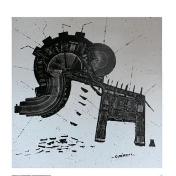 Peinture intitulée "éléphant déguisé en…" par Yves Cairoli, Œuvre d'art originale