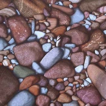 绘画 标题为“sur la plage avec d…” 由Francois Mauplot, 原创艺术品