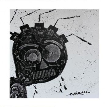 Peinture intitulée "grosses larmes pour…" par Yves Cairoli, Œuvre d'art originale