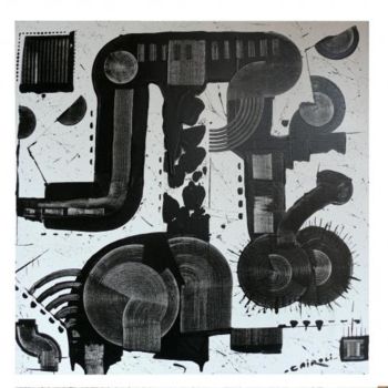 Peinture intitulée "l'homme n'est-il qu…" par Yves Cairoli, Œuvre d'art originale