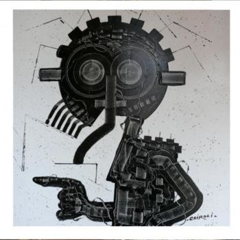 Peinture intitulée "Oreilles qui traîne…" par Yves Cairoli, Œuvre d'art originale