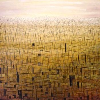 Pintura intitulada "constriculas" por Mário Fresco, Obras de arte originais, Óleo