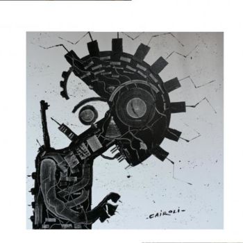Peinture intitulée "Âme  perdue" par Yves Cairoli, Œuvre d'art originale