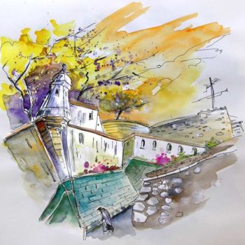 Painting titled "Fort in Valenca 2" by Miki De Goodaboom, Original Artwork, Oil