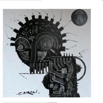 Peinture intitulée "une idée derrière l…" par Yves Cairoli, Œuvre d'art originale