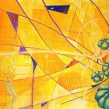 Pintura titulada "Sueño con el sol de…" por Maga, Obra de arte original