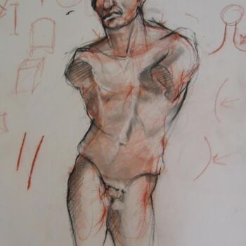 Dessin intitulée "NUMBER 6" par David Schoffman, Œuvre d'art originale