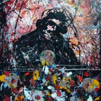 Pintura intitulada "dj" por Mário Fresco, Obras de arte originais, Óleo