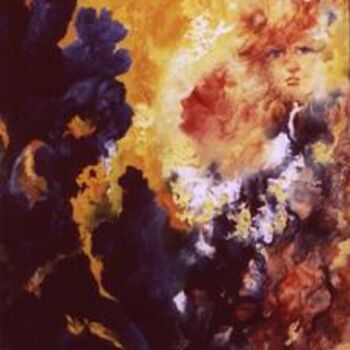 Peinture intitulée "un certain regard" par Ghyslaine De Sevlian, Œuvre d'art originale, Huile