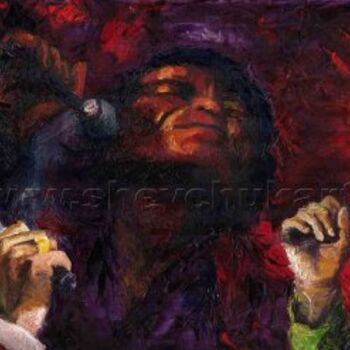 绘画 标题为“James Brown – The G…” 由Yuriy Shevchuk, 原创艺术品, 油