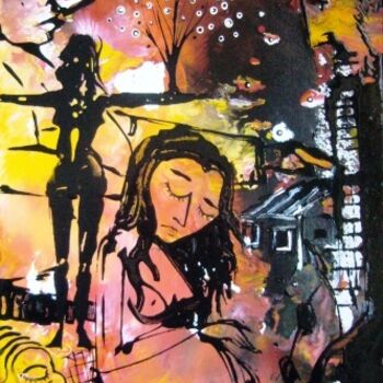 Pintura intitulada "vida" por Mário Fresco, Obras de arte originais, Óleo
