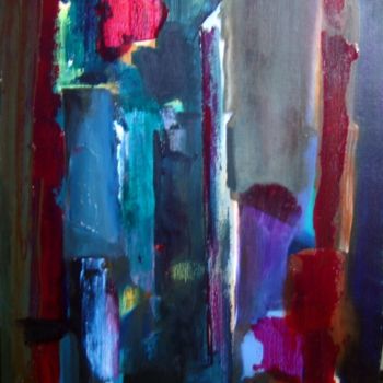 Peinture intitulée "rubis lumière" par Noëlle Dauby, Œuvre d'art originale
