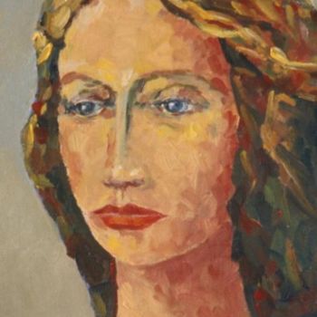 Pintura titulada "Retrat de Eva Algú" por Lluís Pèries Escòlies, Obra de arte original