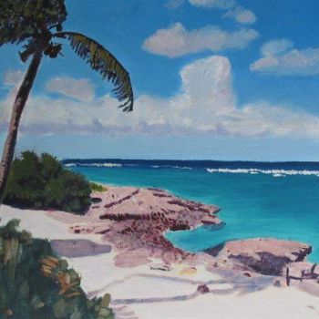 Pittura intitolato "Cancun" da Herscovitch Larry, Opera d'arte originale, Olio