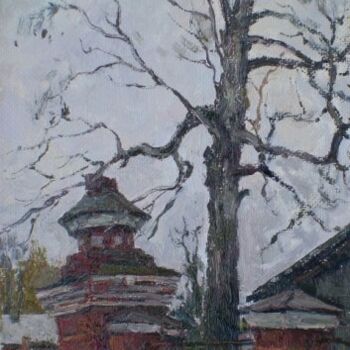 Painting titled "Устюжна. Старая огр…" by Vladimir Kopylov, Original Artwork