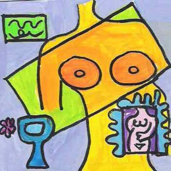 「Compliments」というタイトルの絵画 Isis Bi Mによって, オリジナルのアートワーク