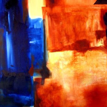 Peinture intitulée "l'aube éclatée" par Noëlle Dauby, Œuvre d'art originale
