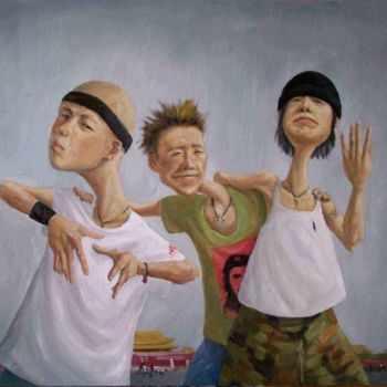 Peinture intitulée "Youth NO.1 青春宝典（一）" par Tao Jia, Œuvre d'art originale