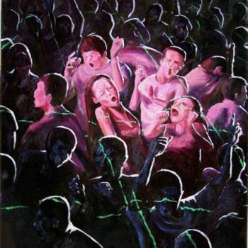 Painting titled "Dance is  happy NO.…" by Tao Jia, Original Artwork, Oil