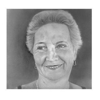 Disegno intitolato "Minha Mãe" da Fernando Costa, Opera d'arte originale