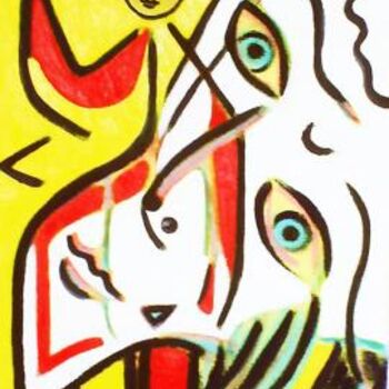 Painting titled "La Dama y su Fuerza" by Georg Kiehn, Original Artwork