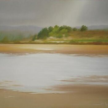 Peinture intitulée "PEYRIAC Les Etangs…" par Pascal Chanier, Œuvre d'art originale