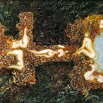 Painting titled "enter" by Alexandr Ivanov, Original Artwork, Oil