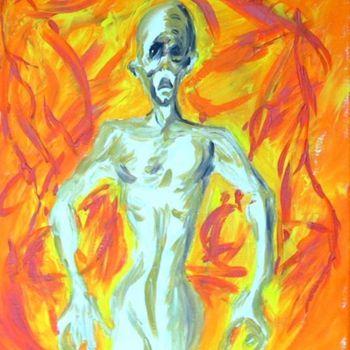 Painting titled "maladresse judiciai…" by Fabien Lheuillier, Original Artwork