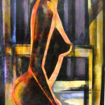 Peinture intitulée "présence" par Andre Bourdin, Œuvre d'art originale