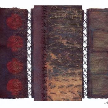Digital Arts titled "Three Panel Transit…" by Kerryn Madsen-Pietsch, Original Artwork, Acrylic