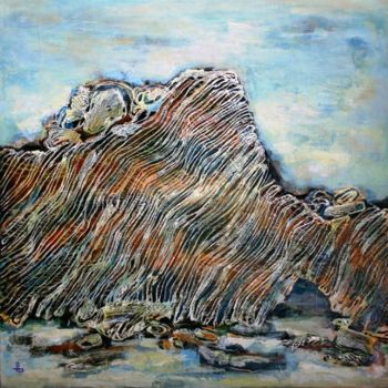 Painting titled "Cleavage" by Traian Stefan Boicescu, Original Artwork, Oil