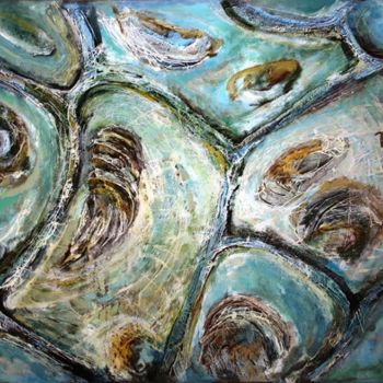 Painting titled "Talasinoide" by Traian Stefan Boicescu, Original Artwork, Oil