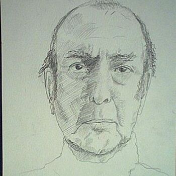 Painting titled "Study of Harold Pin…" by Reginald Gray, Original Artwork