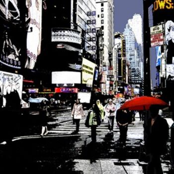 Fotografie getiteld "waiting on broadway" door Andre Van Der Kerkhoff, Origineel Kunstwerk