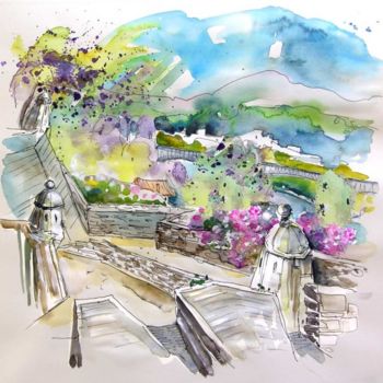 Painting titled "Fort in Valenca 6" by Miki De Goodaboom, Original Artwork, Oil