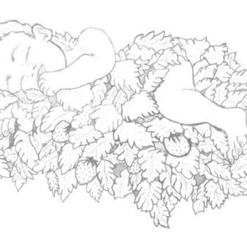 Drawing titled "Slumber" by Teresa Croughen, Original Artwork