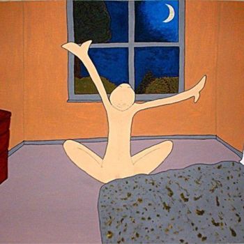 Painting titled "Cancer: Praying for…" by Teresa Croughen, Original Artwork, Oil