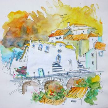 "Monastery in Vinhais" başlıklı Tablo Miki De Goodaboom tarafından, Orijinal sanat, Petrol